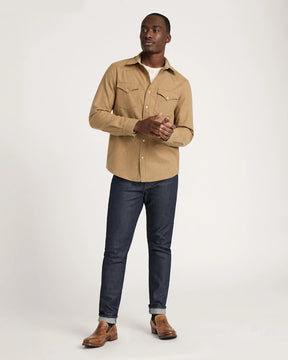 MEN'S SNAP-FRONT WESTERN CANYON SHIRT<br>TAN MIX