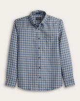 MEN'S SIR PENDLETON MERINO SHIRT<br>Blue/TAN CHECK