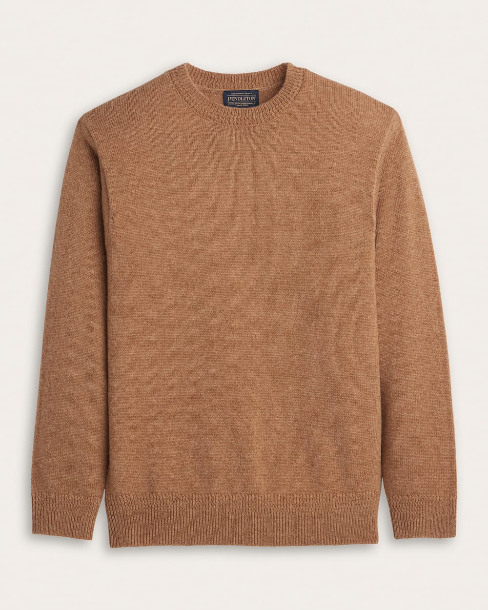 MEN'S SHETLAND COLLECTION SWEATER<br>TAN MIX