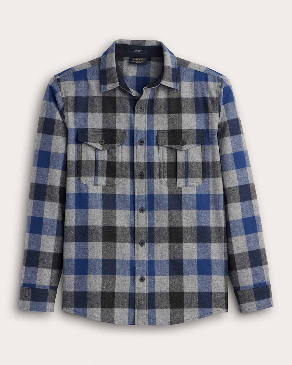 MEN'S BUFFALO CHECK SCOUT SHIRT<br>BLUE MULTI CHECK