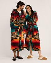 UNISEX SALTILLO COTTON TERRY VELOUR ROBE<br>SALTILLO SUNSET