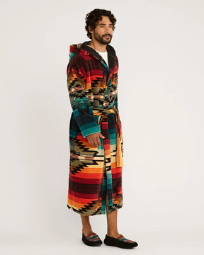 UNISEX SALTILLO COTTON TERRY VELOUR ROBE<br>SALTILLO SUNSET