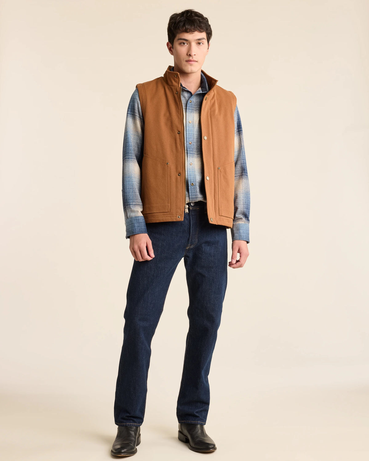 SAMPLE - Pine Grove - Canvas Vest<br>Whiskey