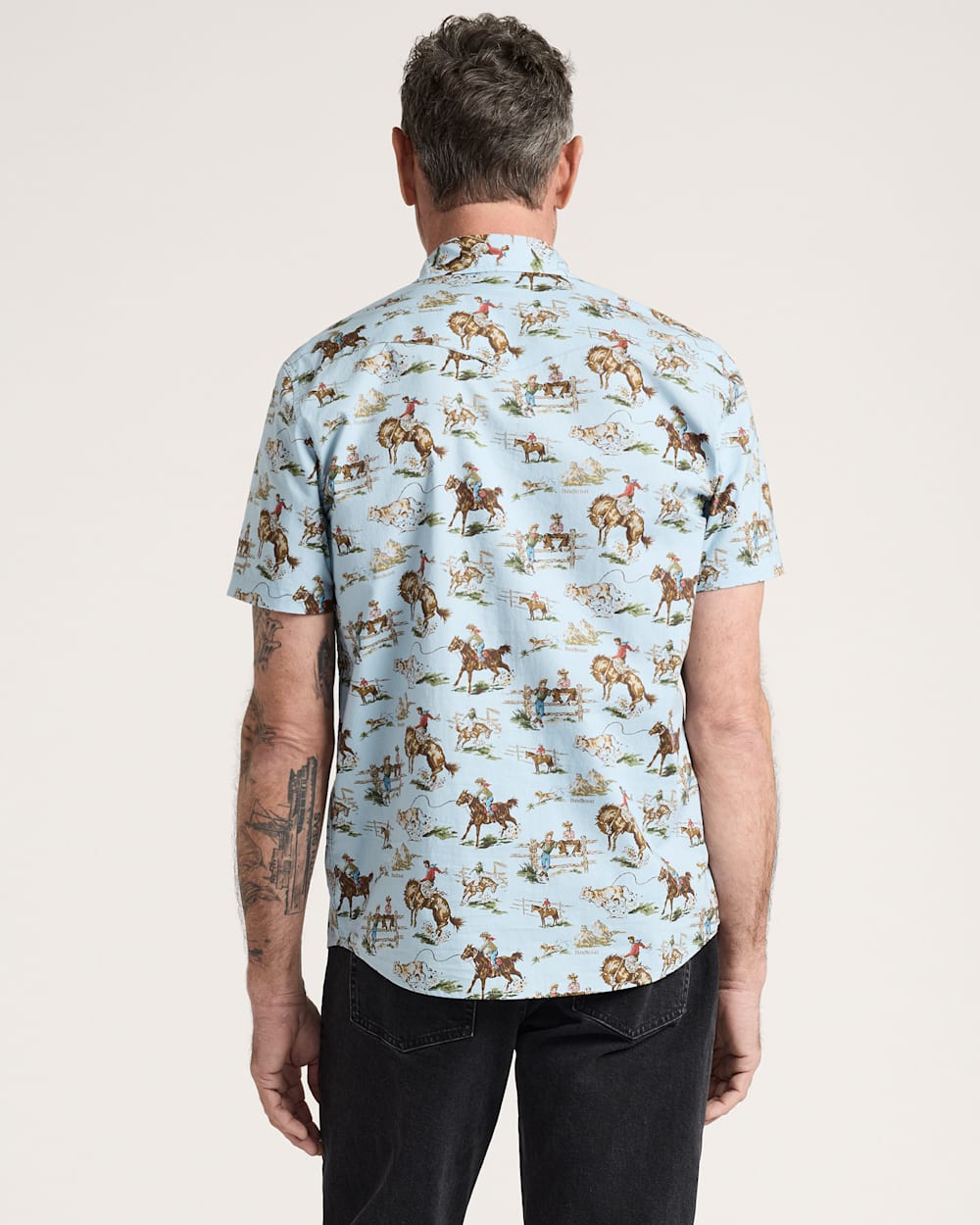 MEN'S LARAMIE SNAP-FRONT SHIRT<br>BLUE WILD HORSES