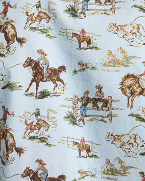 MEN'S LARAMIE SNAP-FRONT SHIRT<br>BLUE WILD HORSES
