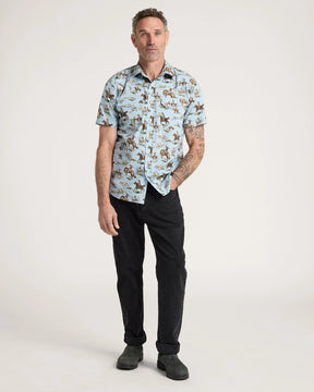 MEN'S LARAMIE SNAP-FRONT SHIRT<br>BLUE WILD HORSES