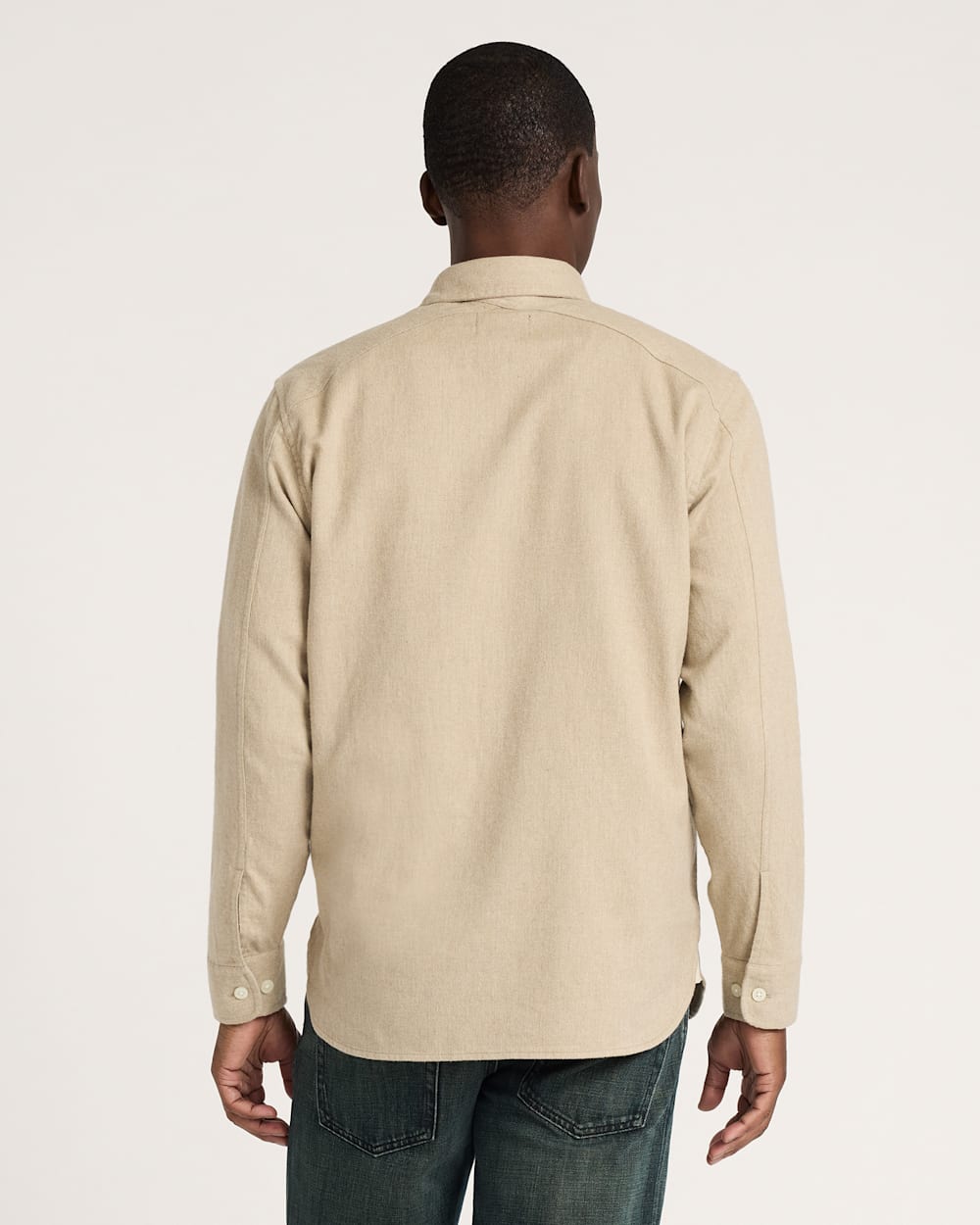 MEN'S FREMONT COTTON FLANNEL SHIRT<br>TAN HEATHER