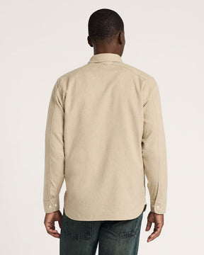 MEN'S FREMONT COTTON FLANNEL SHIRT<br>TAN HEATHER