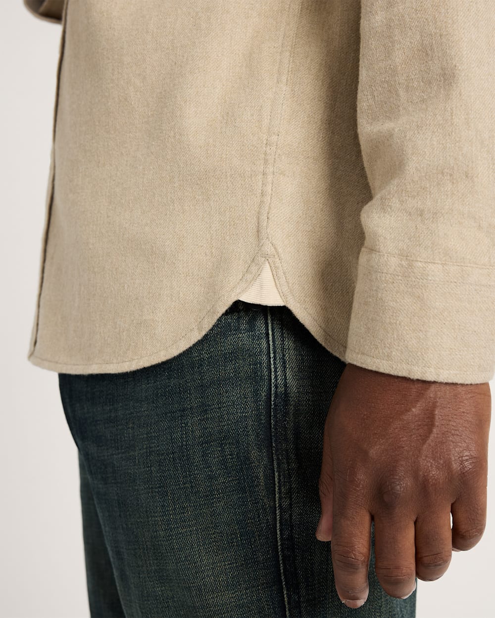 MEN'S FREMONT COTTON FLANNEL SHIRT<br>TAN HEATHER