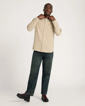 MEN'S FREMONT COTTON FLANNEL SHIRT<br>TAN HEATHER