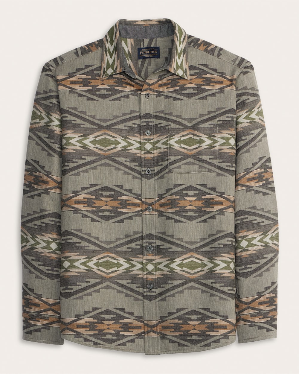 MEN'S TUMALO COTTON CHAMOIS SHIRT<br>GREY