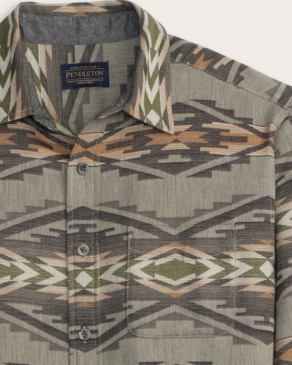 MEN'S TUMALO COTTON CHAMOIS SHIRT<br>GREY