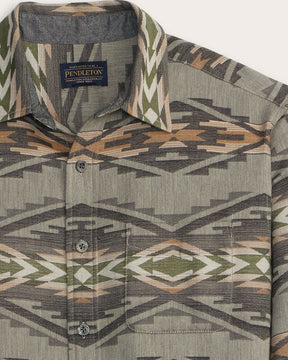 MEN'S TUMALO COTTON CHAMOIS SHIRT<br>GREY