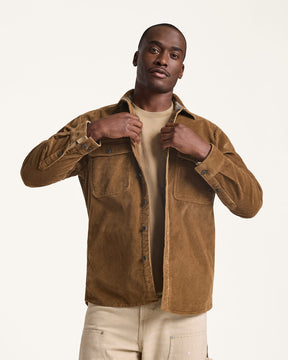 MEN'S BELMONT CORDUROY SHIRT JACKET<br>COFFEE