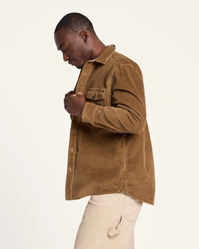 MEN'S BELMONT CORDUROY SHIRT JACKET<br>COFFEE