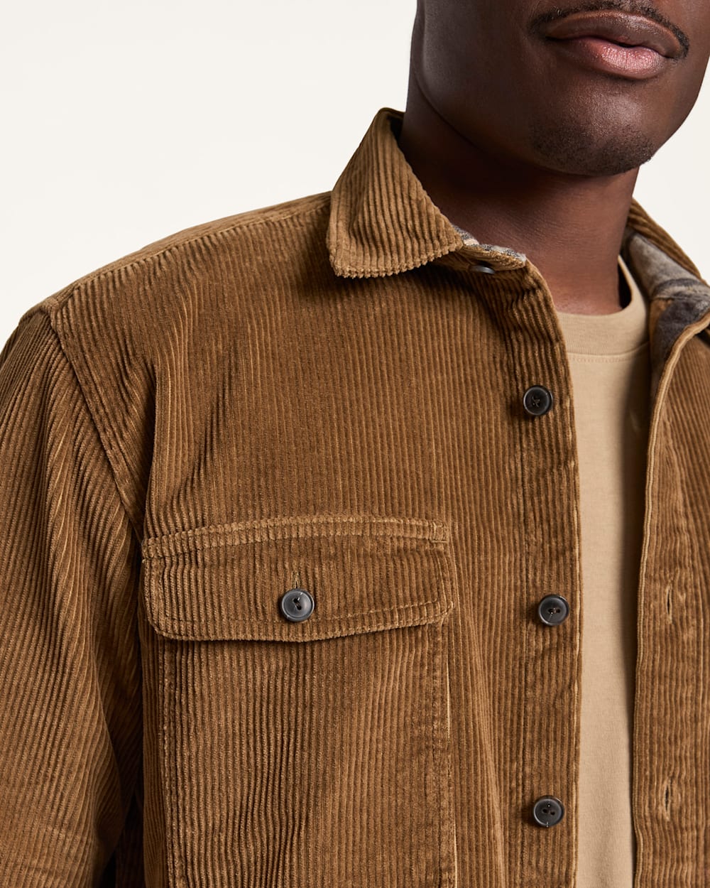 MEN'S BELMONT CORDUROY SHIRT JACKET<br>COFFEE