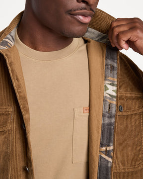 MEN'S BELMONT CORDUROY SHIRT JACKET<br>COFFEE