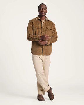 MEN'S BELMONT CORDUROY SHIRT JACKET<br>COFFEE