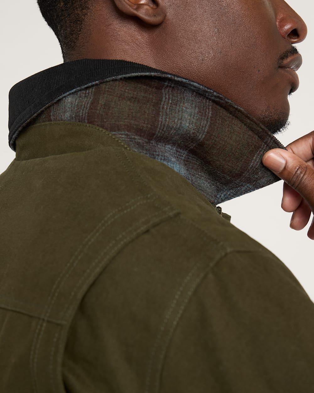 MEN'S CARSON CITY CANVAS RANCH COAT<br>DARK OLIVE