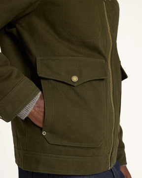 MEN'S CARSON CITY CANVAS RANCH COAT<br>DARK OLIVE