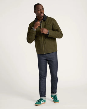 MEN'S CARSON CITY CANVAS RANCH COAT<br>DARK OLIVE