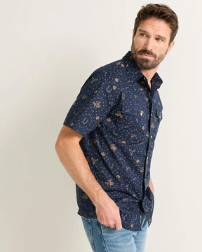 LARAMIE SHIRT SS<br>WESTERN NAVY