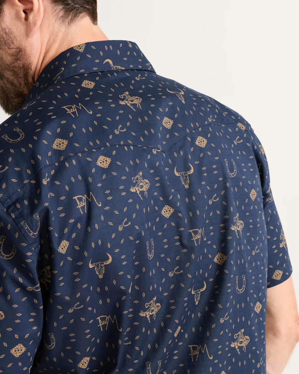 LARAMIE SHIRT SS<br>WESTERN NAVY