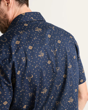 LARAMIE SHIRT SS<br>WESTERN NAVY