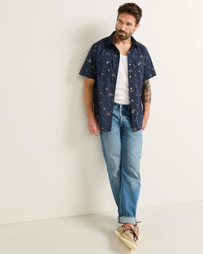 LARAMIE SHIRT SS<br>WESTERN NAVY
