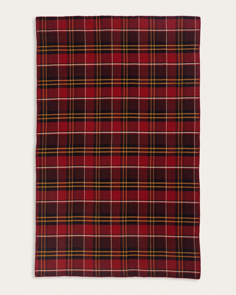 ECO-WISE WOOL PLAID/STRIPE BLANKET<br>LODGE PLAID