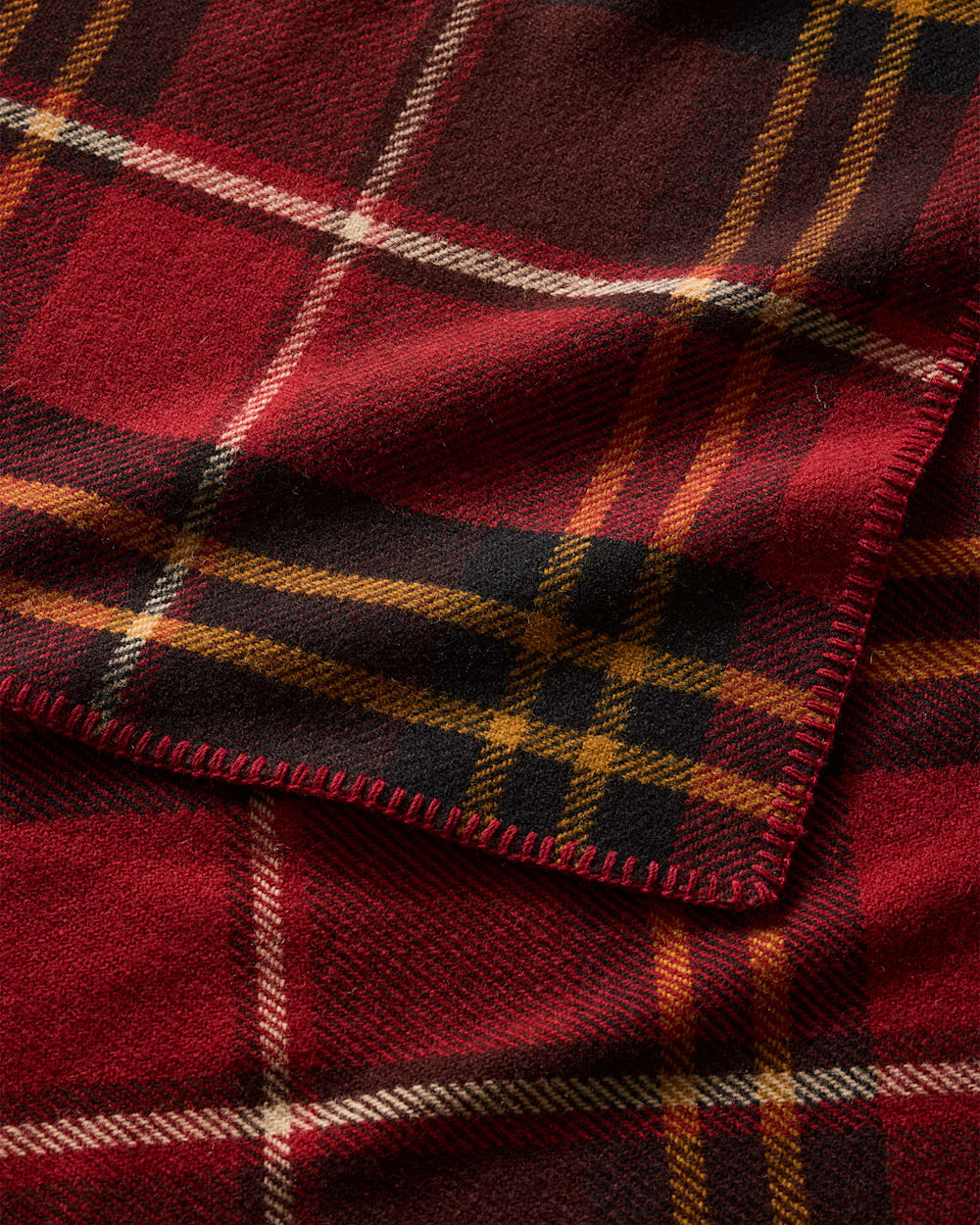 ECO-WISE WOOL PLAID/STRIPE BLANKET<br>LODGE PLAID