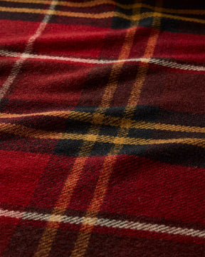 ECO-WISE WOOL PLAID/STRIPE BLANKET<br>LODGE PLAID