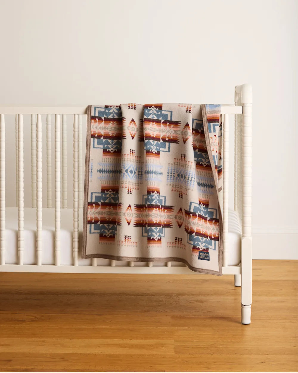 CHIEF JOSEPH CRIB BLANKET<br>ROSEWOOD