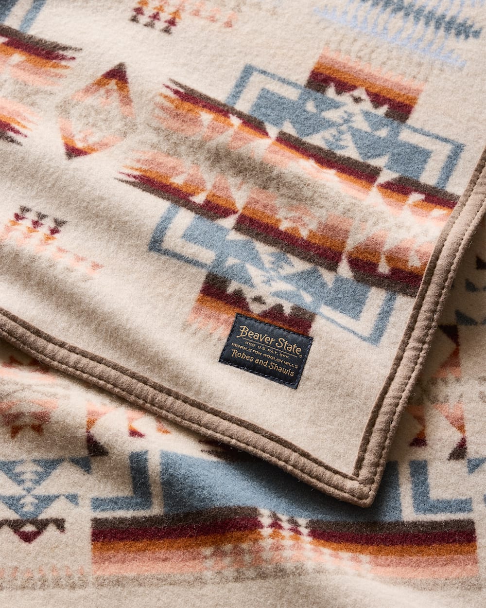 CHIEF JOSEPH CRIB BLANKET<br>ROSEWOOD