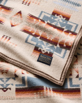 CHIEF JOSEPH CRIB BLANKET<br>ROSEWOOD