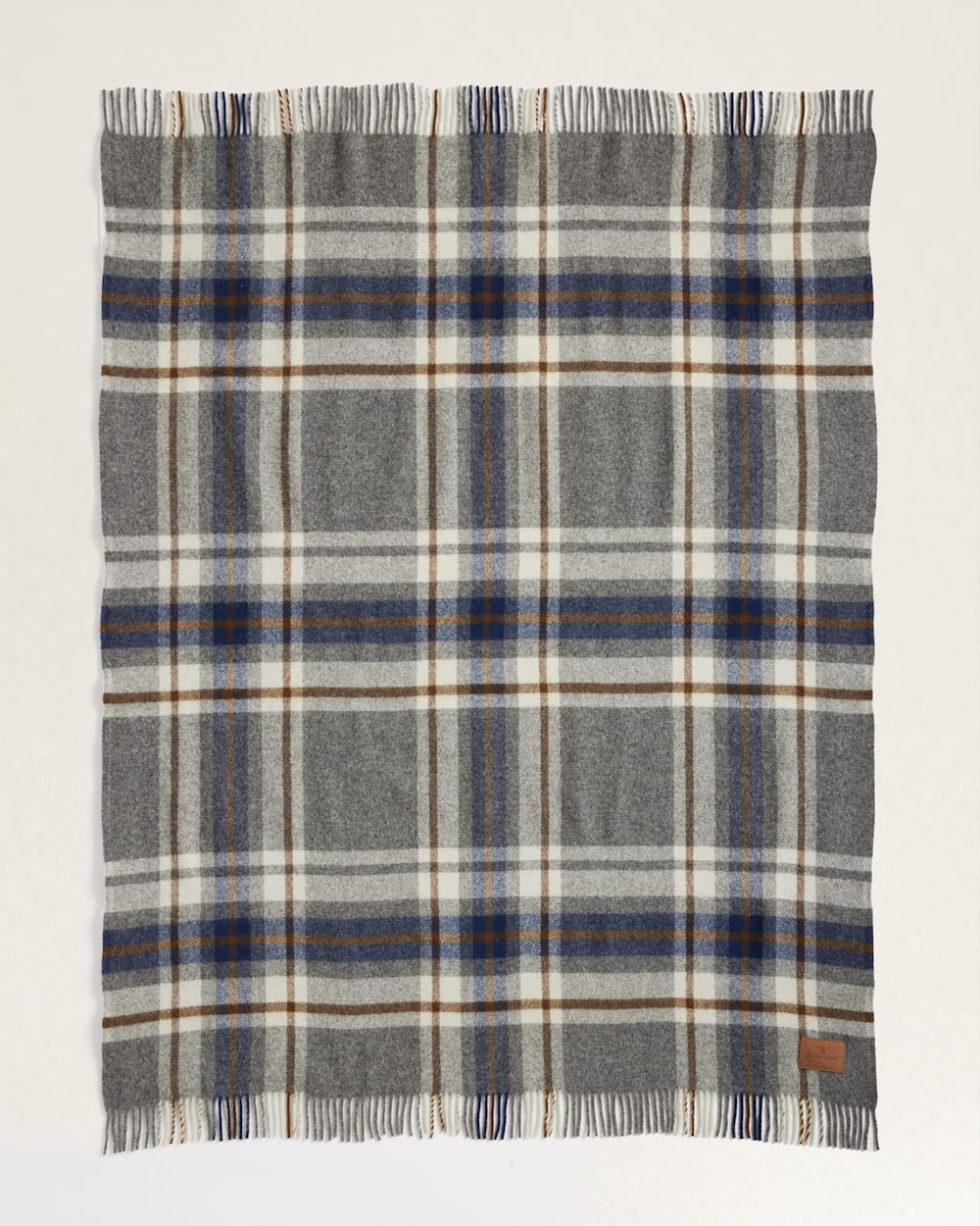 MOTOR ROBE THROW WITH LEATHER CARRIER<br>RALEIGH PLAID