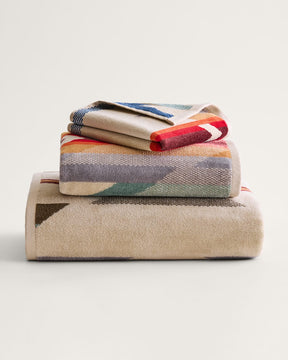 WYETH TRAIL 3PC TOWEL SET<br>TAN MULTI