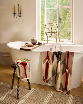 WYETH TRAIL 3PC TOWEL SET<br>TAN MULTI