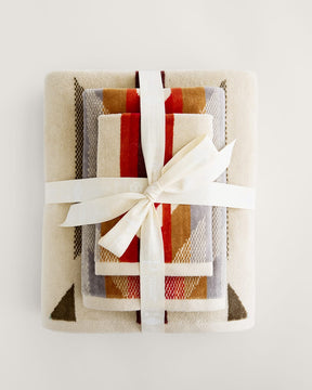WYETH TRAIL 3PC TOWEL SET<br>TAN MULTI