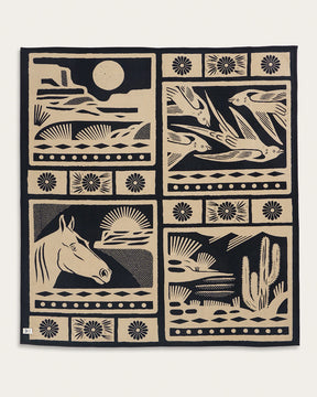 SARATOGA BLANKET<br>TAN/BLACK