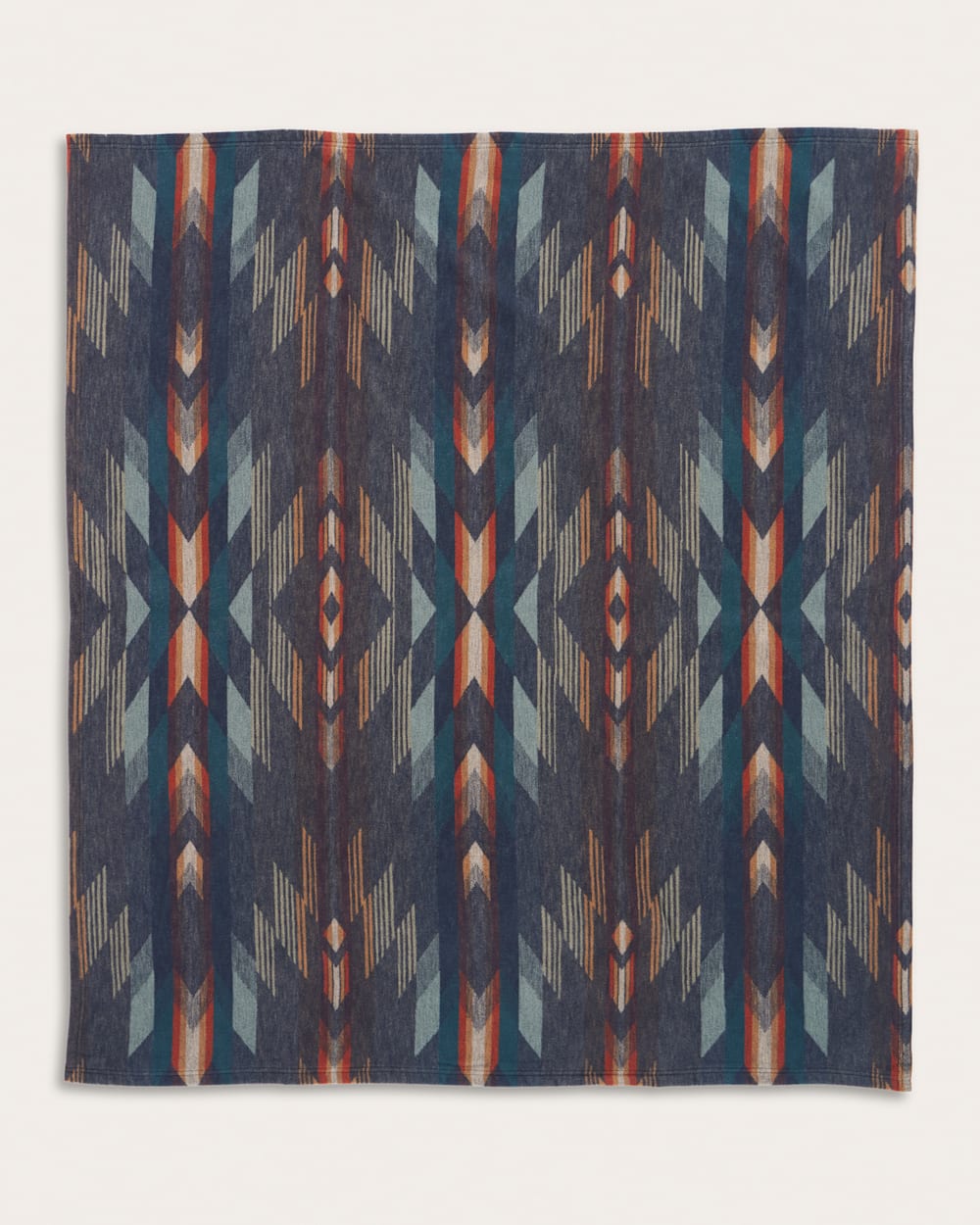 WYETH FALLS/STRIPE ORGANIC COTTON THROW GIFT PACK<br>DENIM