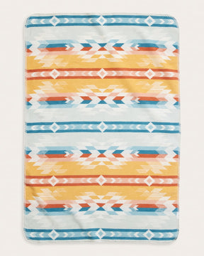 WYETH FALLS ORGANIC COTTON BABY BLANKET<br>IVORY MULTI