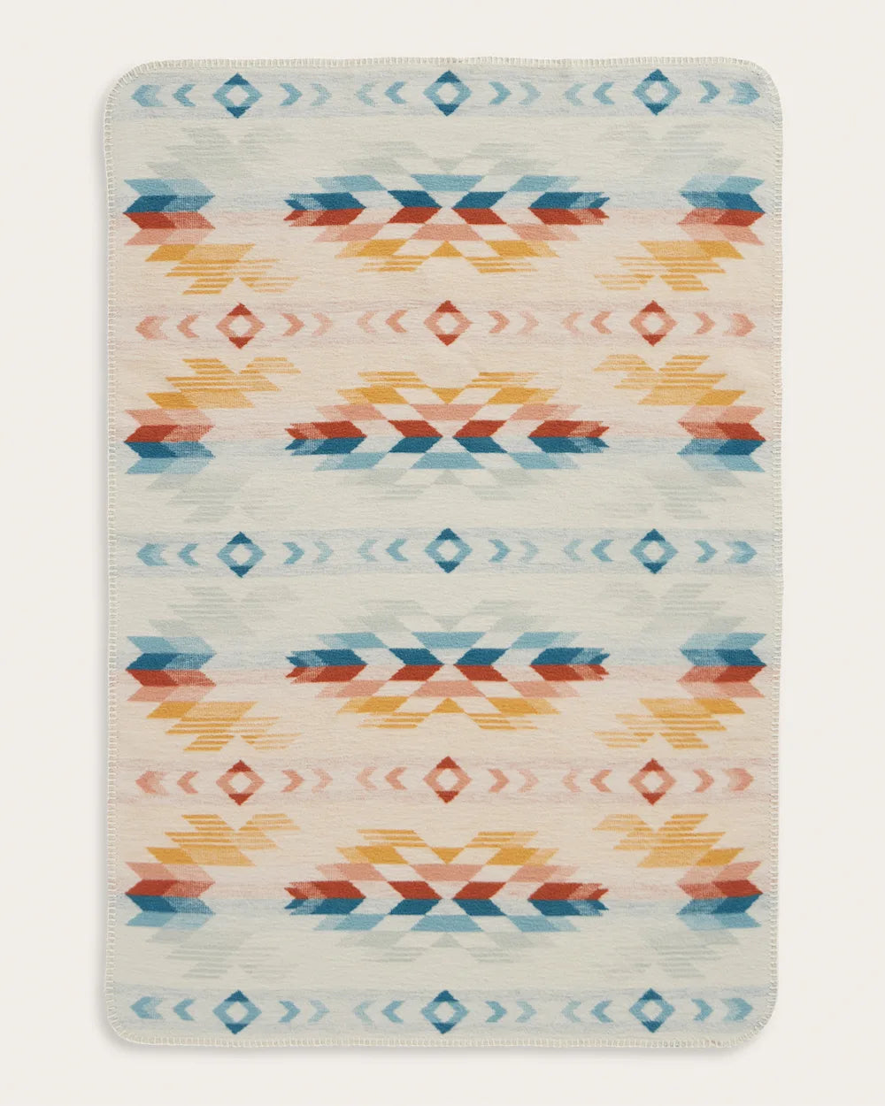 WYETH FALLS ORGANIC COTTON BABY BLANKET<br>IVORY MULTI