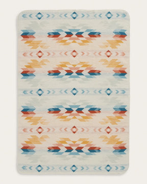 WYETH FALLS ORGANIC COTTON BABY BLANKET<br>IVORY MULTI