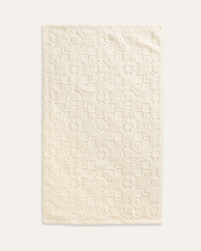 SCULPTED TOWEL 3-PIECE SET<br>IVORY