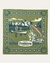 25" COTTON BANDANA<br>LAKESIDE OLIVE