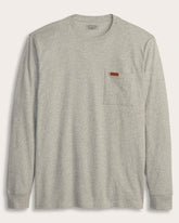 MEN'S LONG-SLEEVE DESCHUTES POCKET TEE<br>Heather Grey