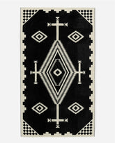 LOS OJOS SPA TOWEL<br>BLACK/WHITE