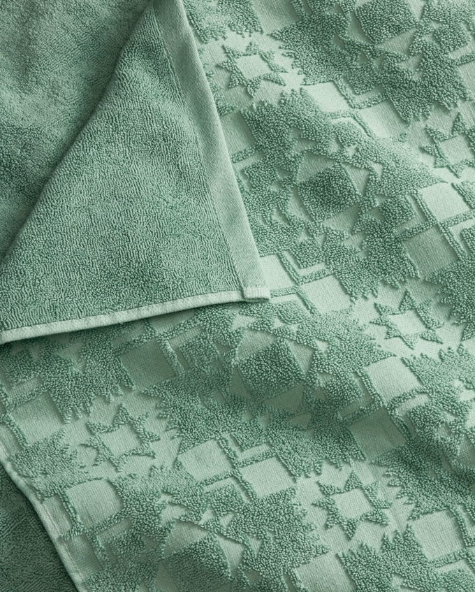 SCULPTED TOWEL 3-PIECE SET<br>MARINE
