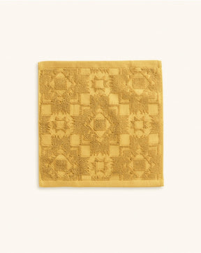SCULPTED TOWEL 3-PIECE SET<br>OCHRE